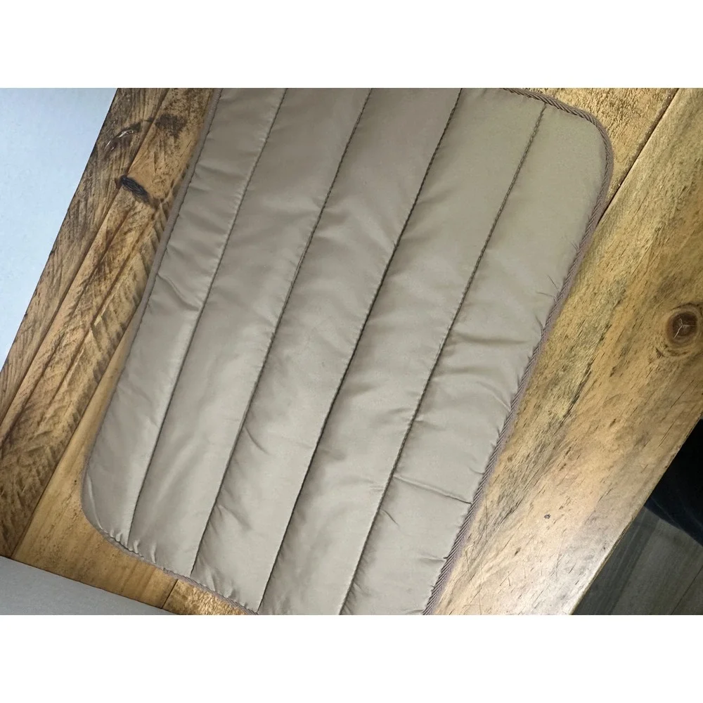 VANDEL Quilted Puffer Laptop Sleeve Case Bag Tan‎ Beige Padded